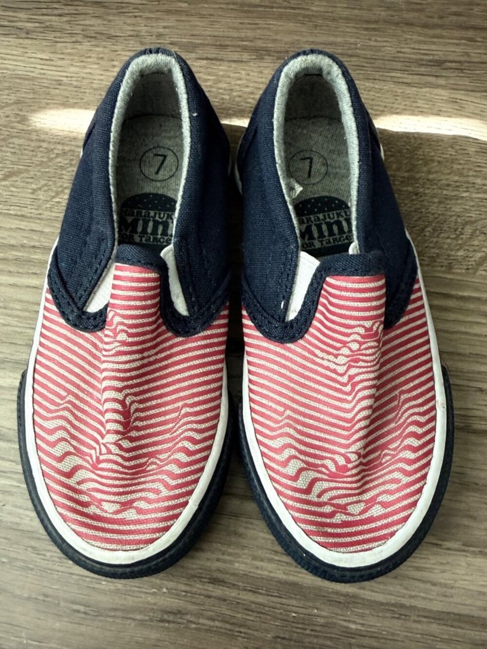 Vintage  Harajuku Mini Anchor Sailor Sneakers sz 7 Toddler